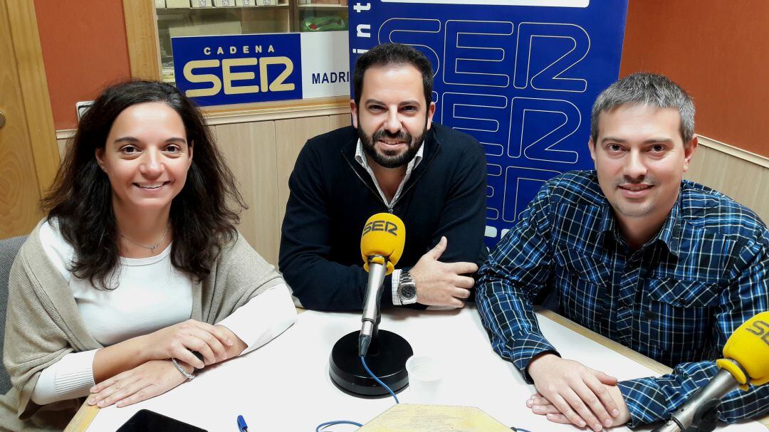 Sara Hernández (PSOE), Rubén Maireles Portavoz del PP en Getafe) y Daniel Pérez Pinillos (concejal de Ahora Getafe y secretario general de Podemos).