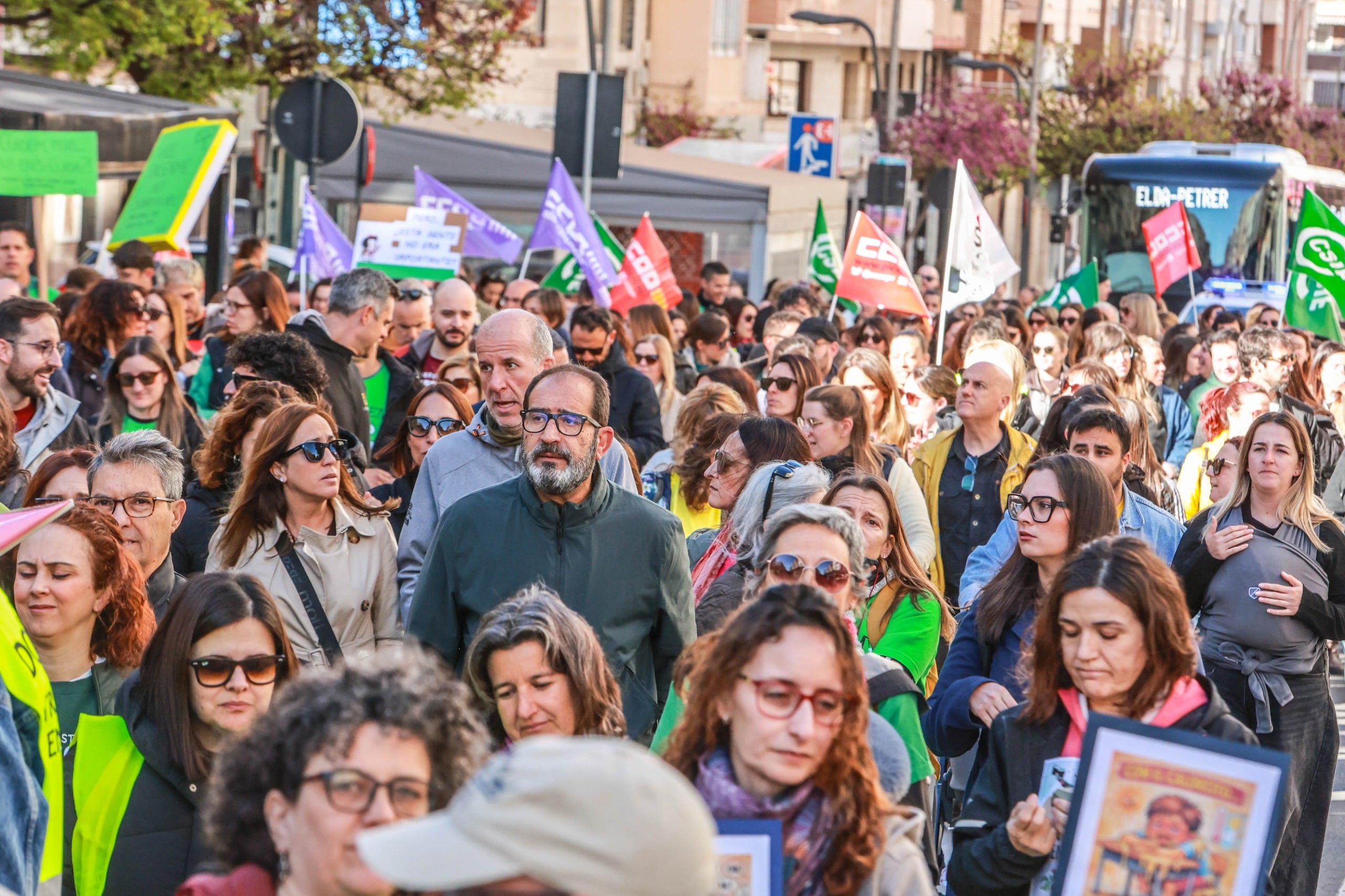 Manifestación en Villena
