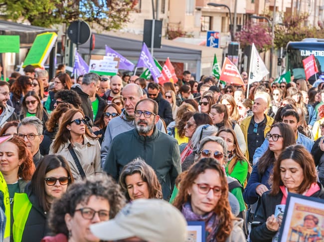 Manifestación en Villena