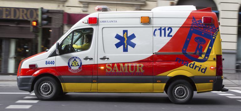 Una ambulancia del SAMUR (Madrid)