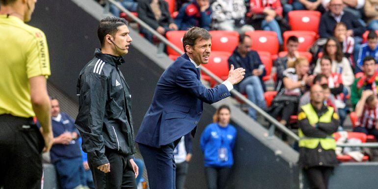 El entrenador del Athletic, José Ángel &quot;Cuco&quot; Ziganda, durante el partido correspondiente a la jornada 36 de LaLiga Santander