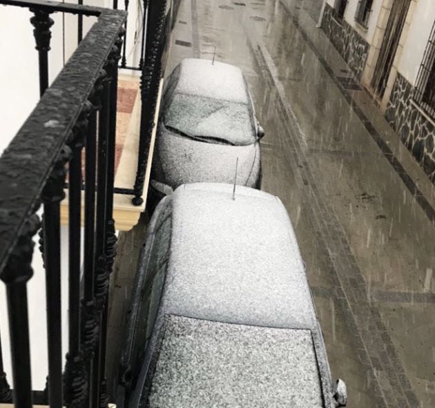 Nevada en Alfarnate (Málaga)