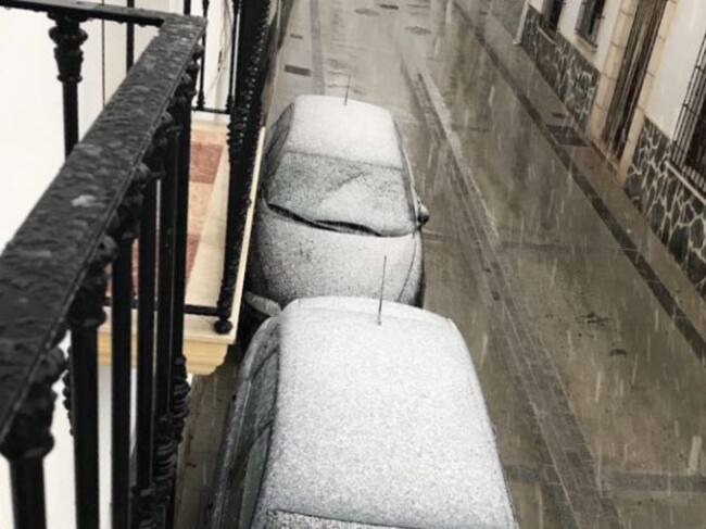 Nevada en Alfarnate (Málaga)