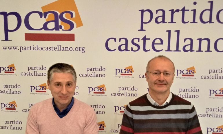 Domingo Hernández (presidente provincial del PCAS) y Oscar Palma, Secretario General (dcha)