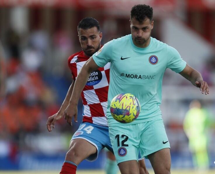 Sinan Bakis, en una imagen del encuentro del Andorra ante el Lugo