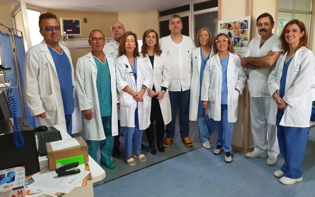 Miembros del equipo de donación de órganos del Hospital de Linares.