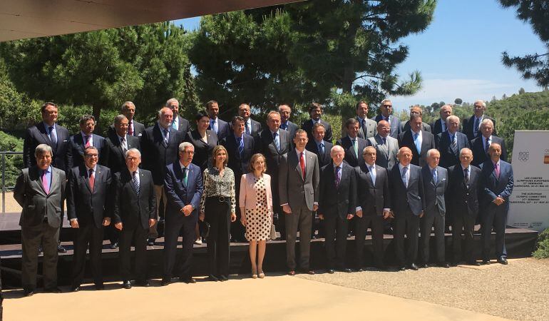 Membres dels Comitès Olímpics Europeus al Centre de Convencions de Port Aventura.