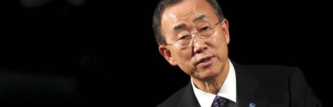 Ban Ki Moon, durante la cumbre de la OTAN en Lisboa