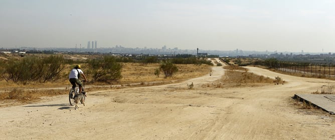 Vista de los terrenos ubicados en la localidad madrileña de Alcorcón, uno de los posibles emplazamientos para la construcción de Eurovegas.