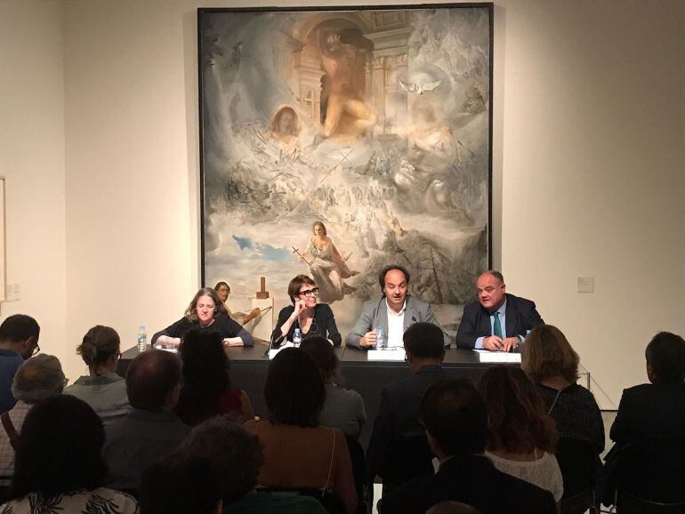 Aquest matí, a la presentació de l'exposició.