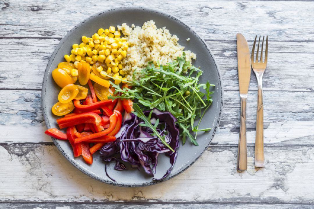 Comida sana y abundante en productos naturales