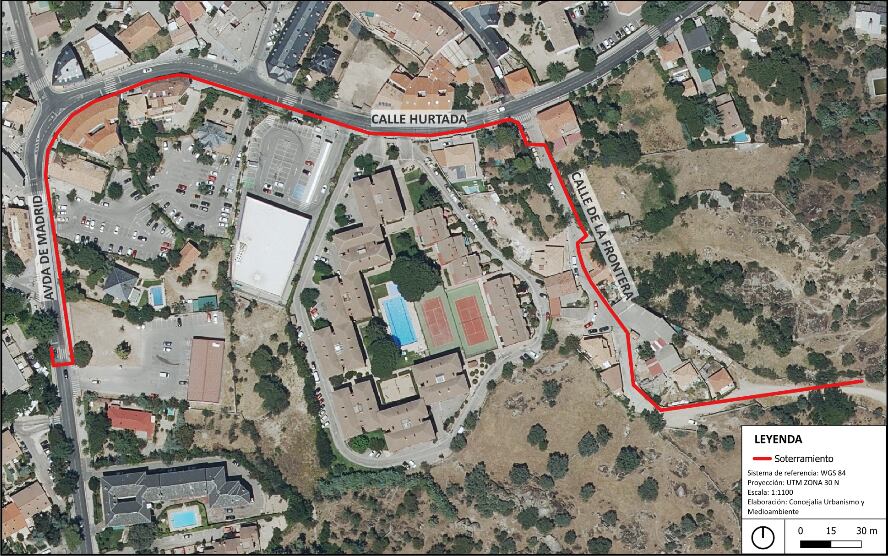 Plan de soterramiento de las líneas aéreas de media tensión de Hoyo de Manzanares
