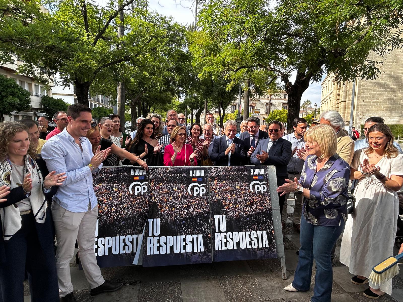 Inicio de campaña del PP de Jerez en la Alameda Cristina