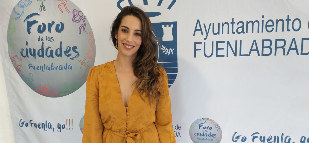 Almudena Cid visitó Fuenlabrada para participar en el Foro de las Ciudades.