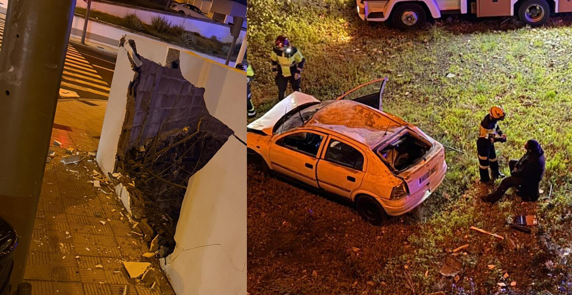 El vehículo se precipitó al vacío más de diez metros
