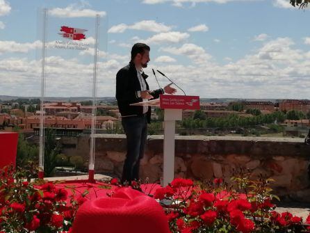 El candidato del PSOE a la presidencia de la Junta de Castilla y León. Luis Tudanca