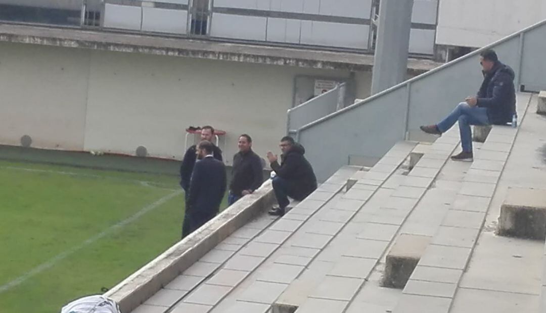 Georges Kabchi junto a Víctor Varela y Mauro Pérez en la Ciudad Deportiva