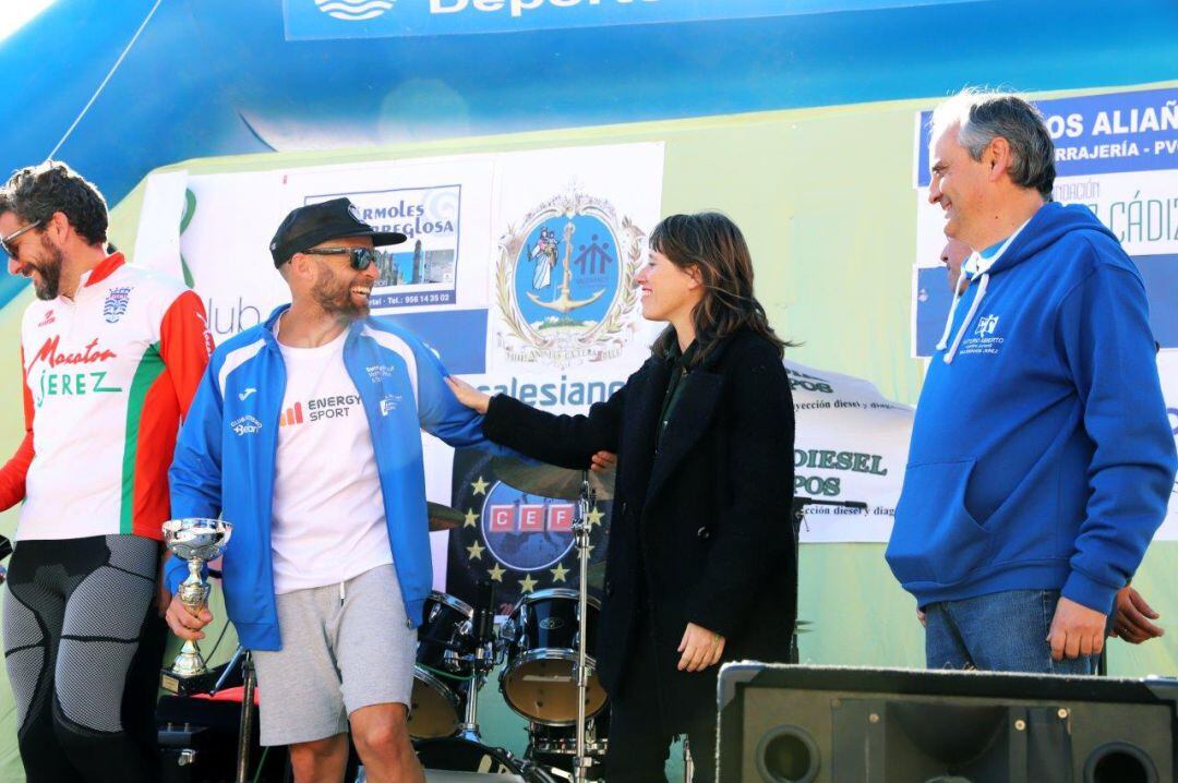 Podio de la carrera Popular Don Bosco celebrada el domingo 