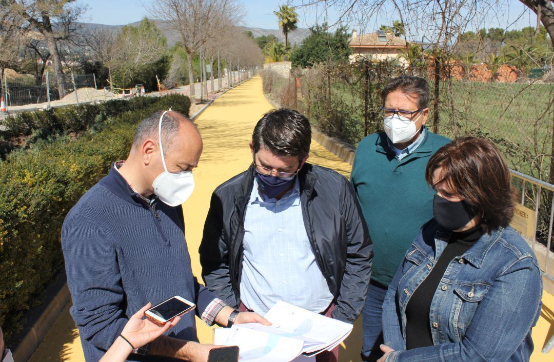 Visita oficial a l&#039;anell ciclopeatonal