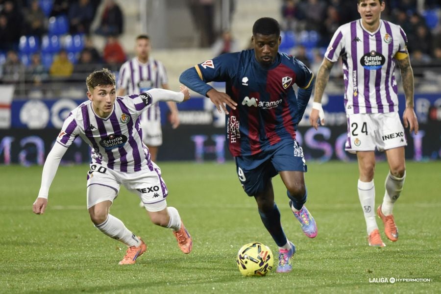 El Huesca caía claramente con el Real Valladolid