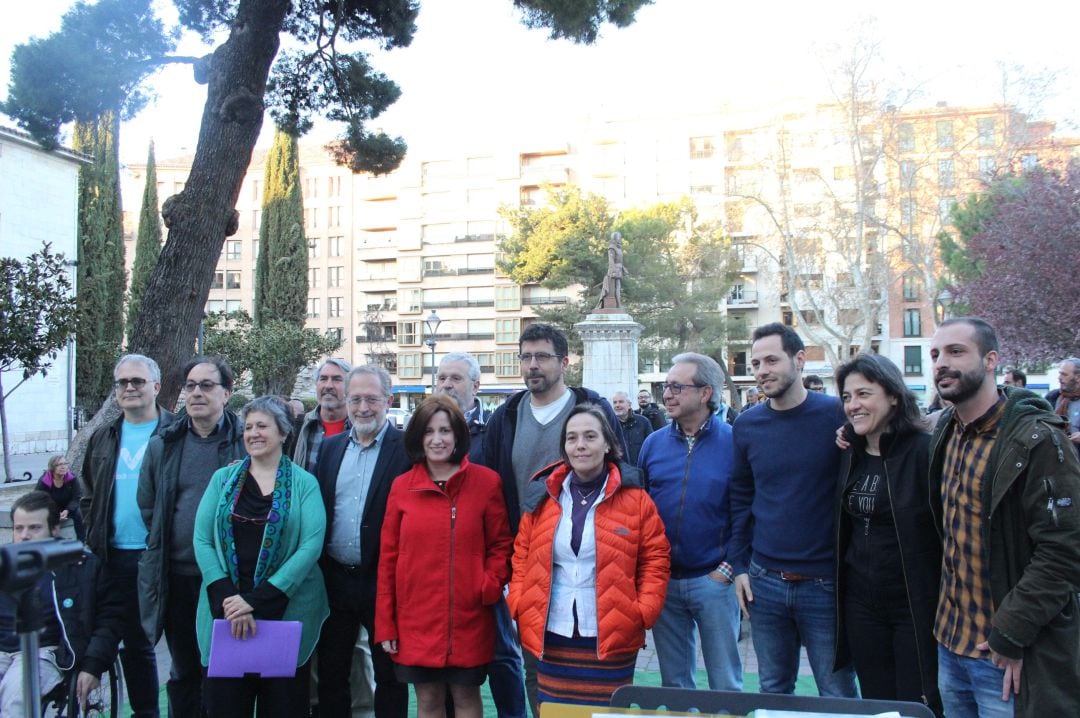 Candidatura de Valladolid Toma La Palabra en la plaza de la Universidad