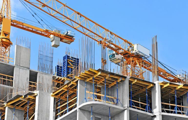 Foto de archivo de un edificio en construcción