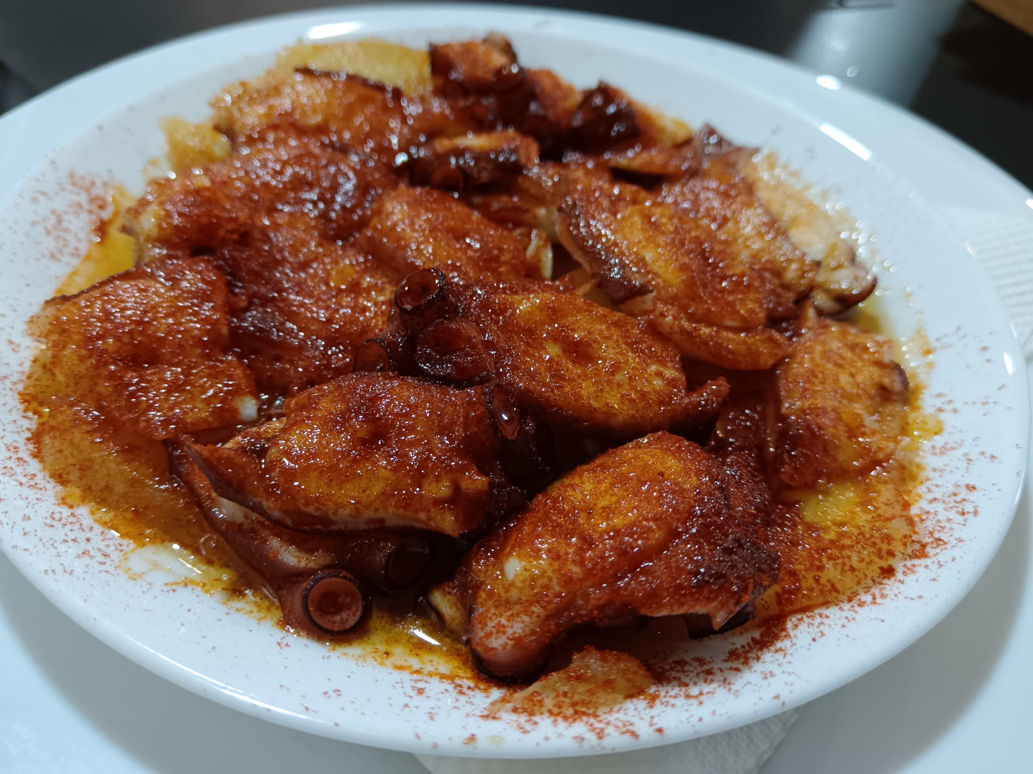 Media ración de pulpo a feira