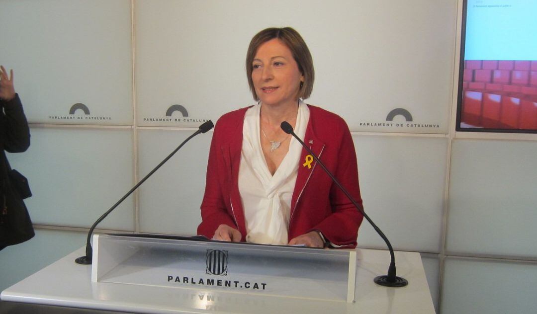 La ex presidenta Del Parlament, Carme Forcadell.