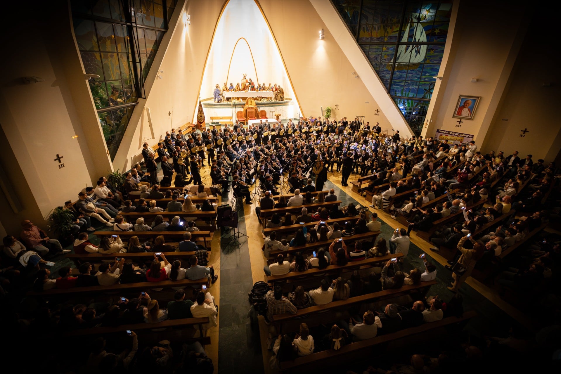 Una edición anterior del Certamen de Bandas Procesionales Santa Cena