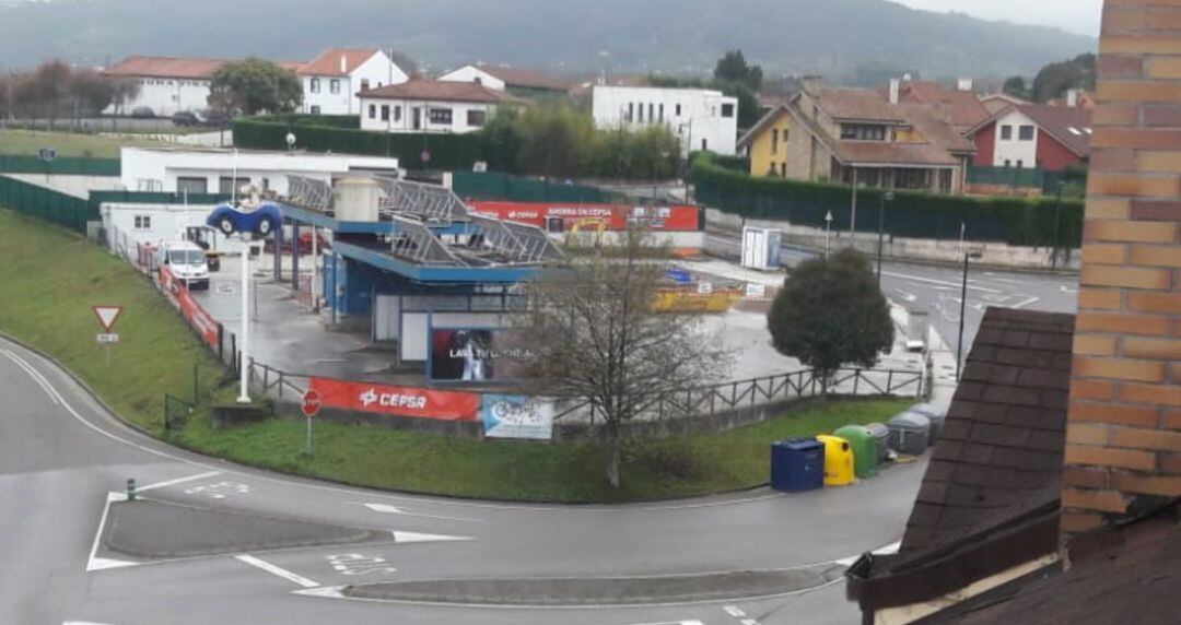 Zona donde se ubicaría la gasolinera