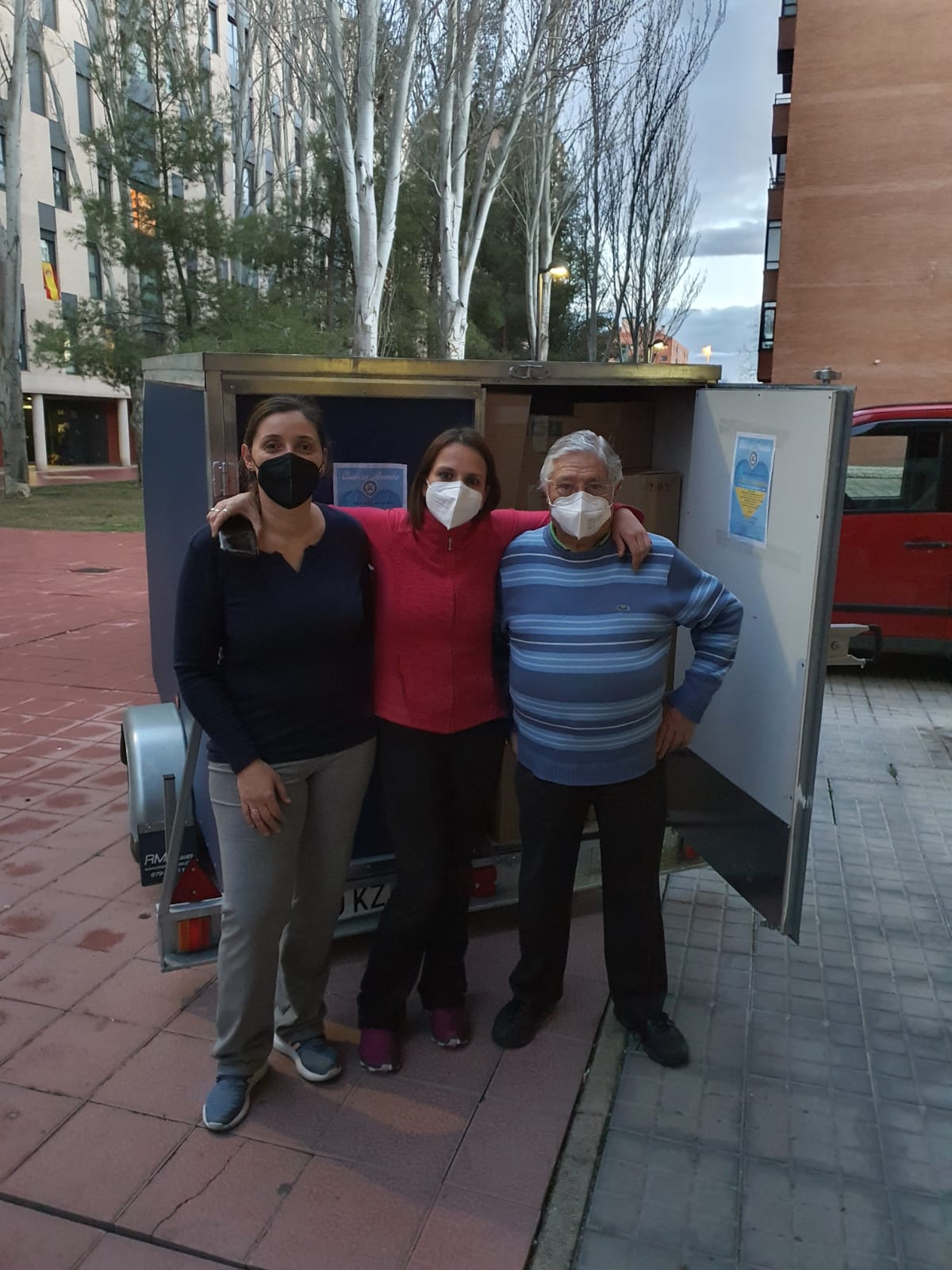 Miembros de la Asociación de Vecinos del barrio de La Estación