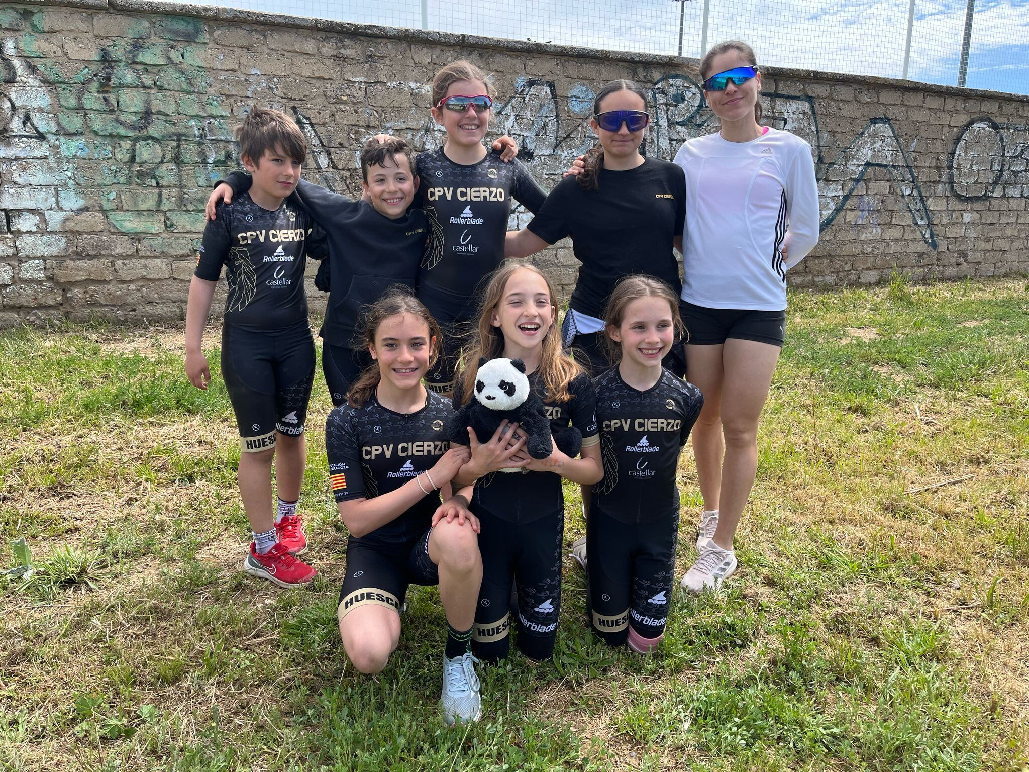 Patinadores del Club Patín Cierzo Huesca