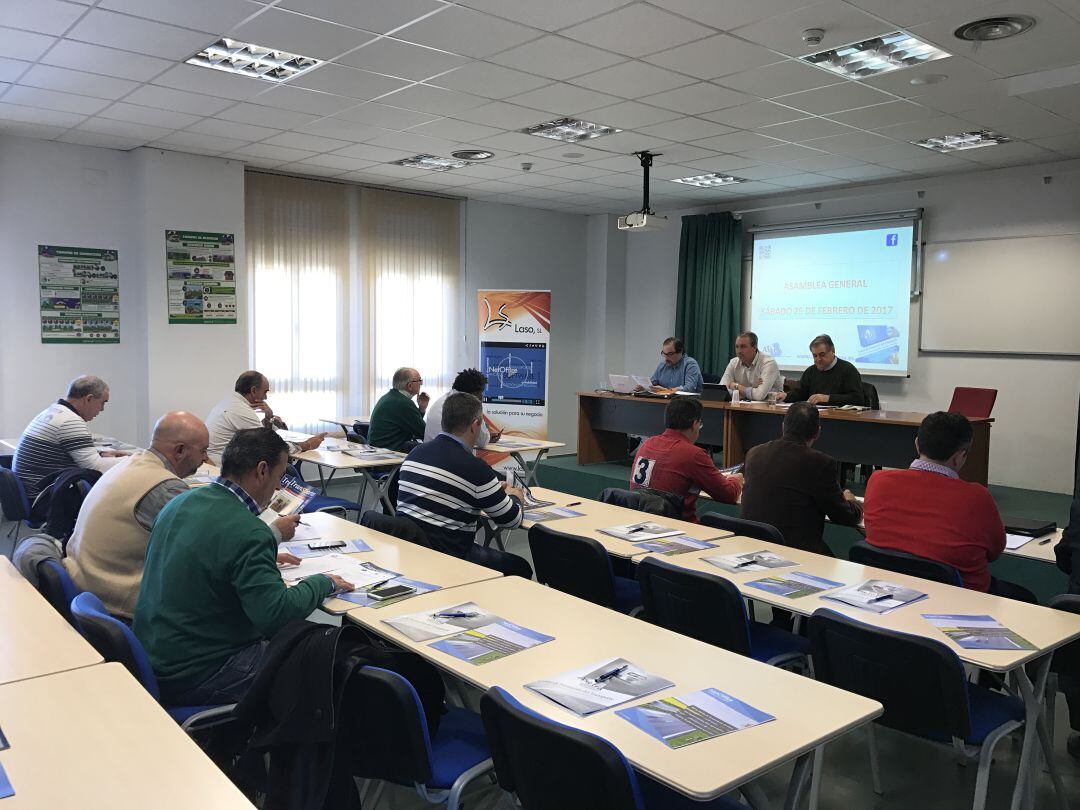 Imagen de archivo de una Asamblea de Asetra en el Centro de Transportes de Segovia