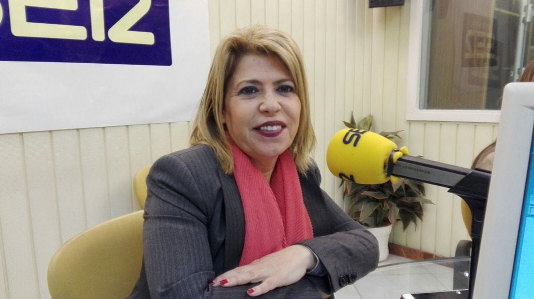 Mamen Sánchez, alcaldesa de Jerez, durante una entrevista en Radio Jerez