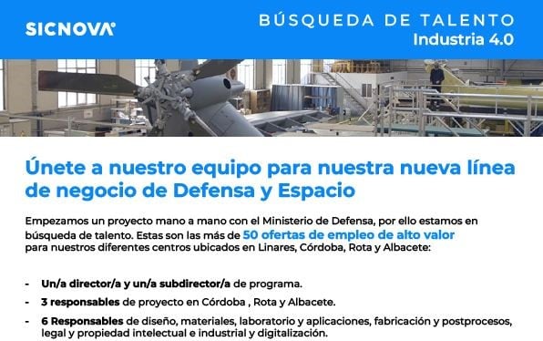 Oferta de empleo de Sicnova.