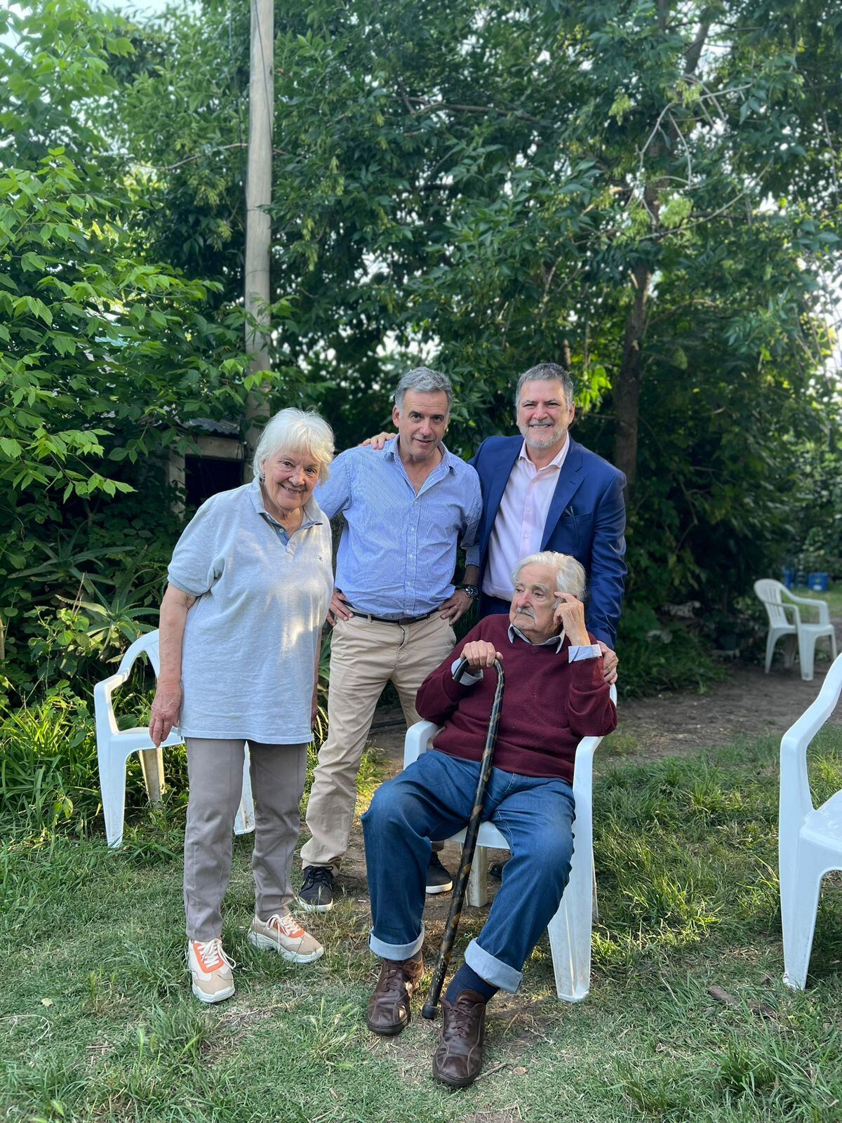 Pepe Mujica con Pablo Gentili.