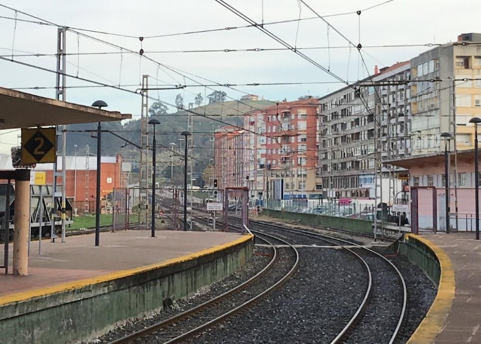 Vista de la estación de Torrelavega