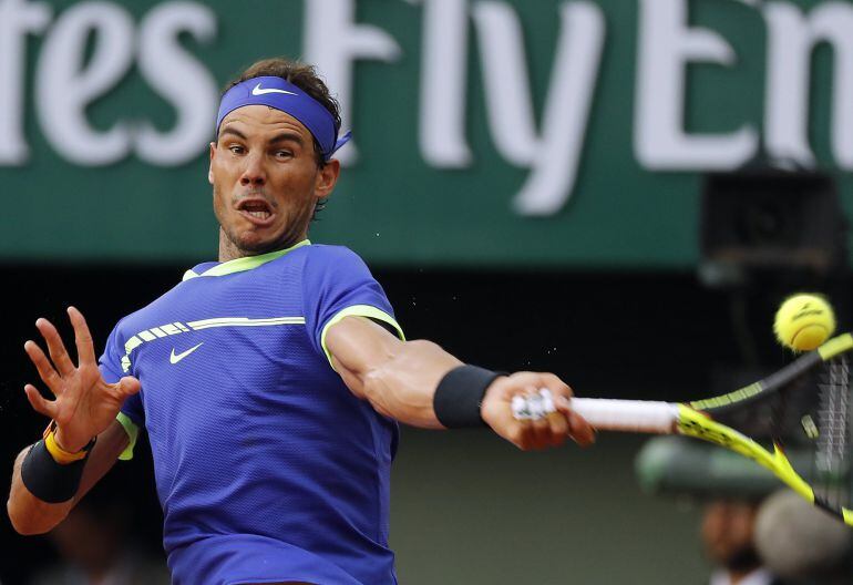 Rafa Nadal durante el presente Roland Garros