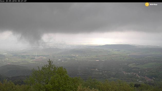 Tormenta en Ocón (La Rioja).