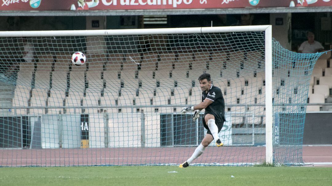 José Manuel Camacho durante un partido en Chapín 