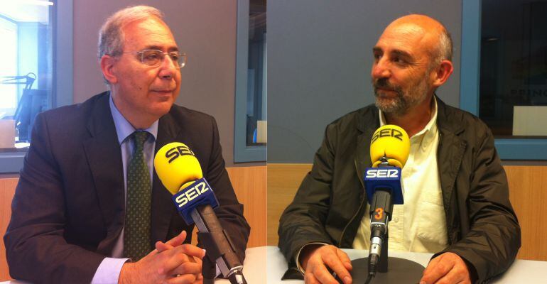 A l'esquerra, Roberto Fernández ,i a la dreta, Ramon Canela.