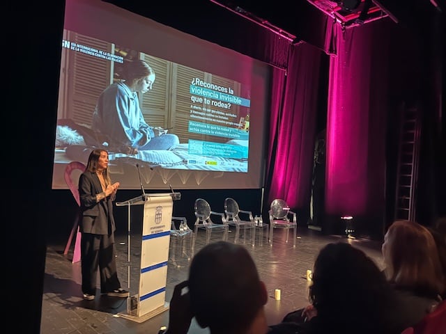 María Murnau en el Acto Central en Segovia del Día Internacional de la Eliminación de la Violencia Contra las Mujeres