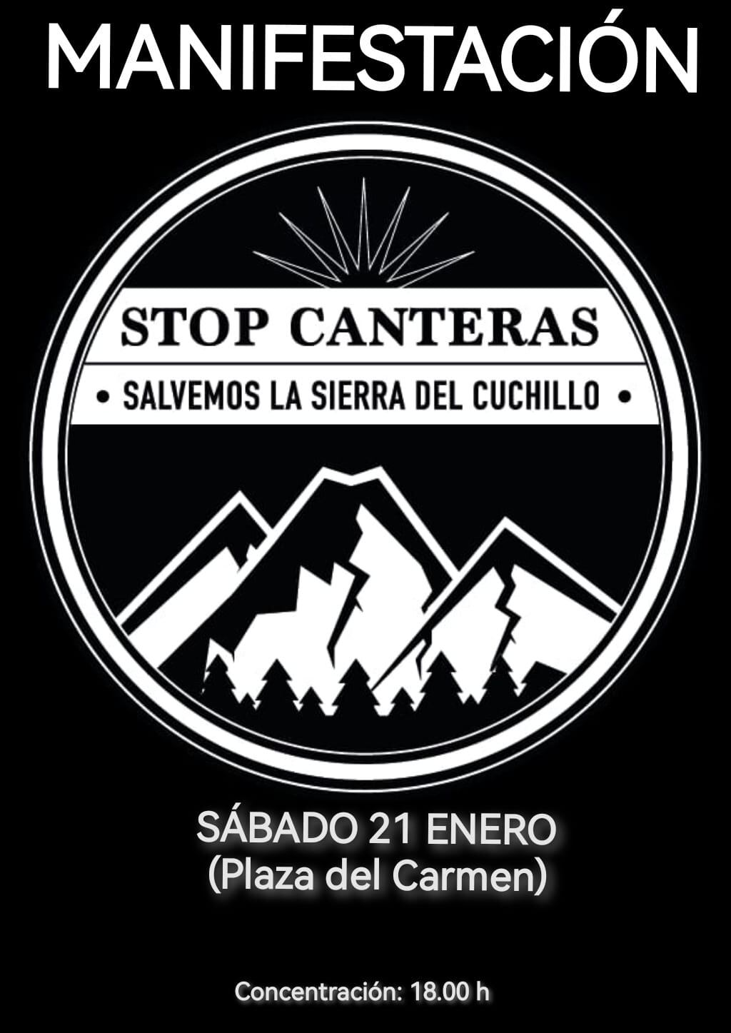 Cartel de la manifestación