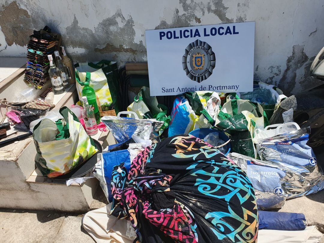 Imagen del material incautado