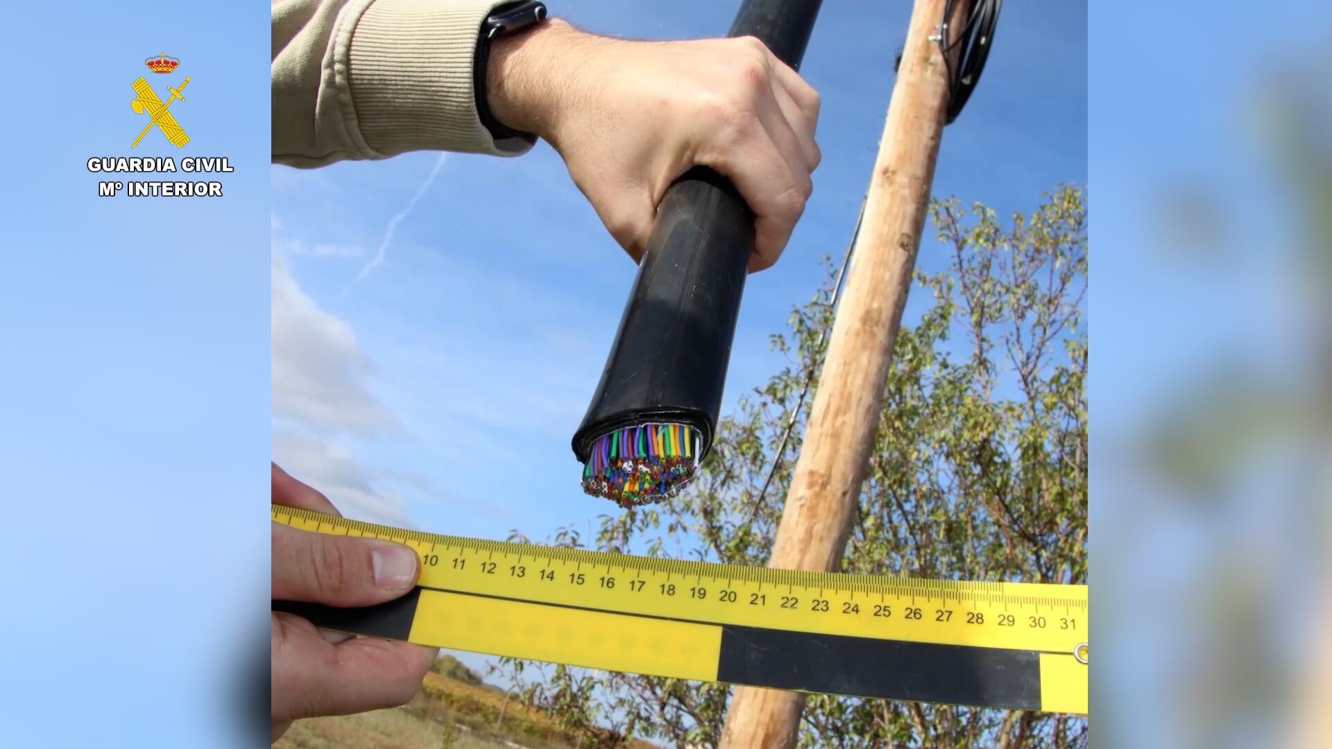 Se atribuye al grupo la sustracción de más de 22 toneladas de cableado, con una valoración superior a los 140.000 euros