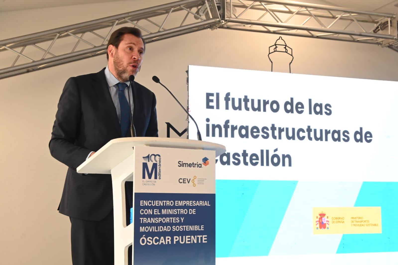 El ministro Óscar Puente, en Castelló