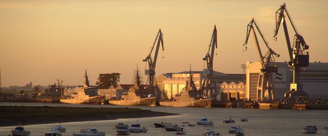 Astilleros de Navantia en San Fernando (Cádiz)