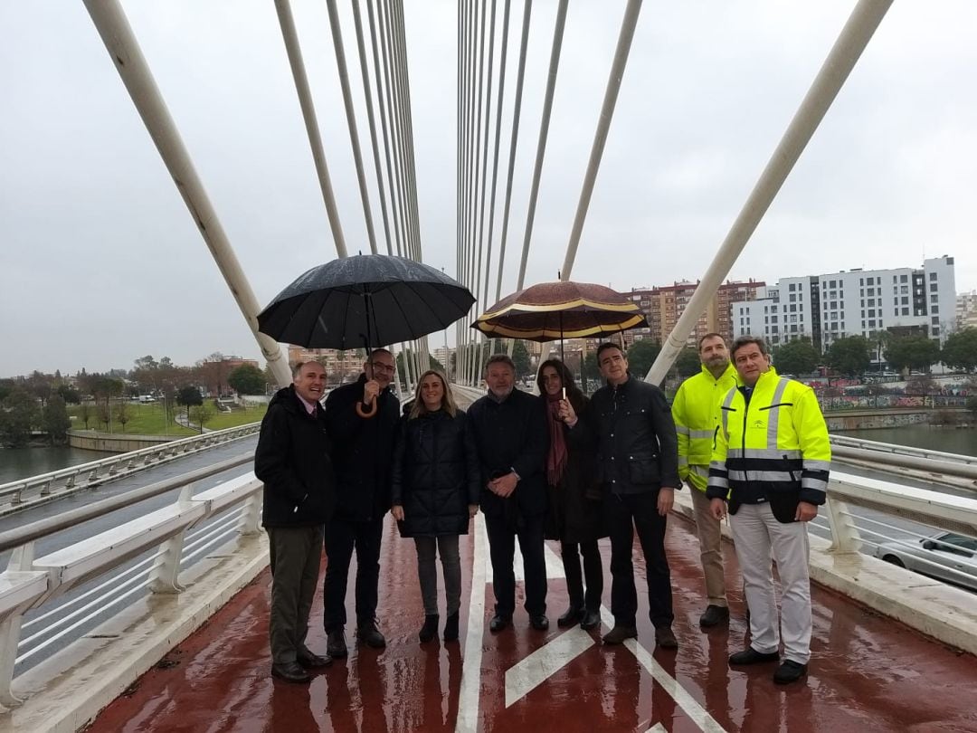 Visita al Puente del Alamillo con la Consejera de Fomento, Marifrán Carrillo