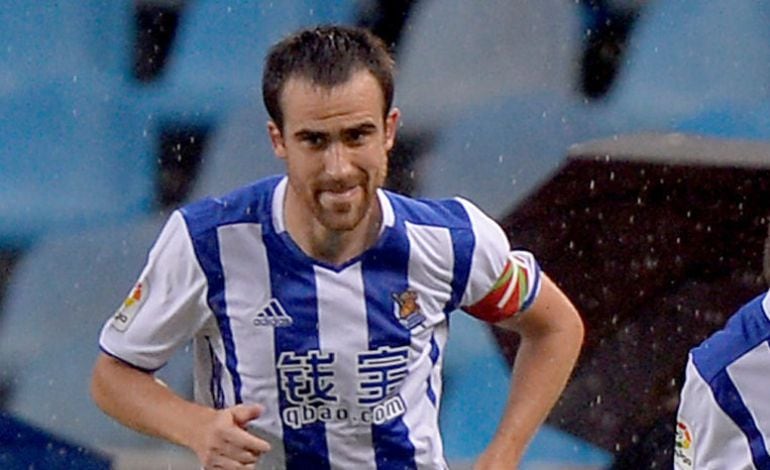 Mikel González, jugador de la Real Sociedad