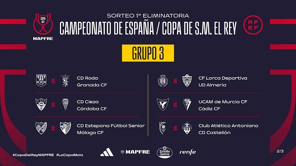 Celebrado el sorteo de la primera eliminatoria de la Copa del Rey en Las Rozas